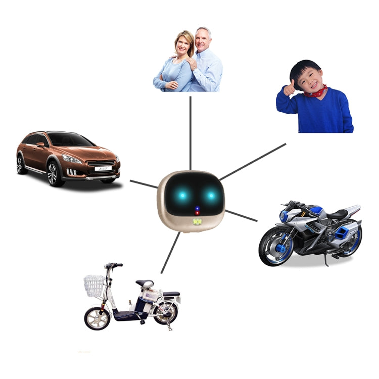 ReachFar RF-V47 IP67 Multifunción Mini GPS Pet Tracker con luz LED y clip trasero