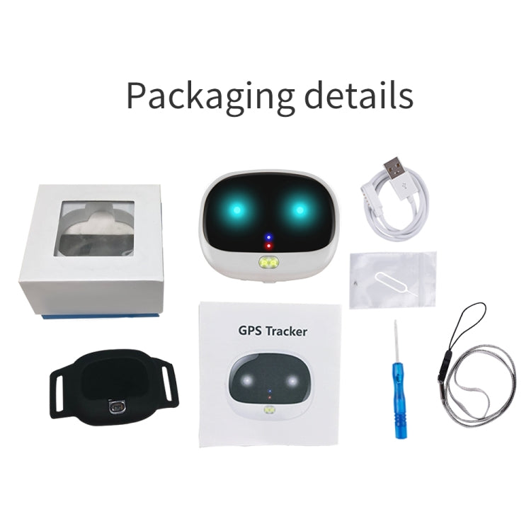 ReachFar RF-V47 IP67 Multifunción Mini GPS Pet Tracker con luz LED y clip trasero
