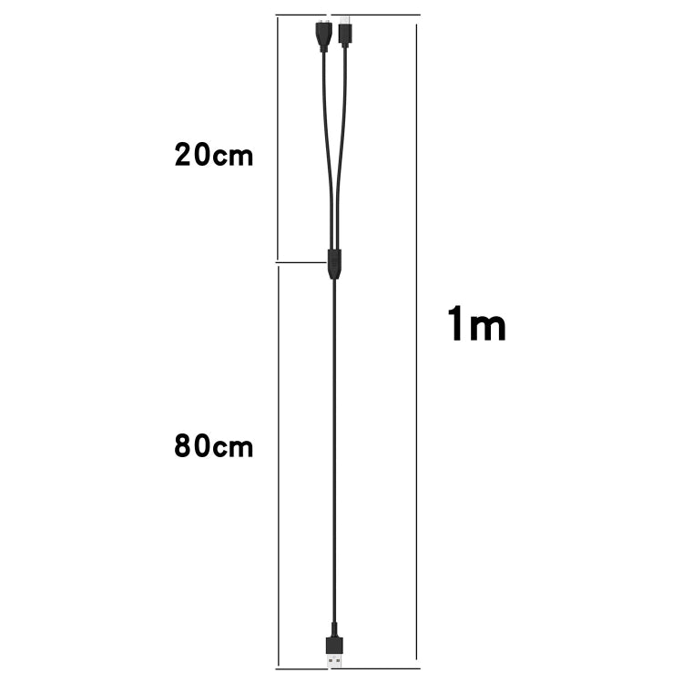 Cable de carga magnético para dispositivo de adiestramiento de mascotas para perros, longitud: 1 m, For Delupe / Yawpet