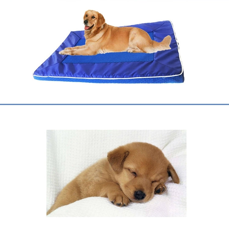 Almohadilla de verano para perros, cama, casa, almohadilla de enfriamiento para mascotas, cojín desmontable para alfombrilla para perros, mediano, tamaño: 63*44*4cm, Size:63*44*4cm