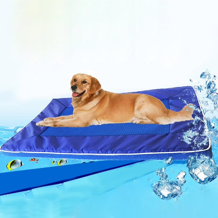 Almohadilla de verano para perros, cama, casa, almohadilla de enfriamiento para mascotas, cojín desmontable para alfombrilla para perros, grande, tamaño: 73*46*4cm, Size:73*46*4cm