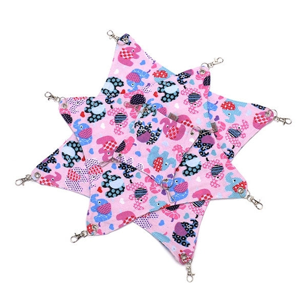 Hamaca de lona para mascotas, bonita y cálida hamaca para gatos, estera para hámster, cama nido para mascotas, mediana, tamaño: 33*30cm, entrega de colores aleatorios, Size:33*30cm