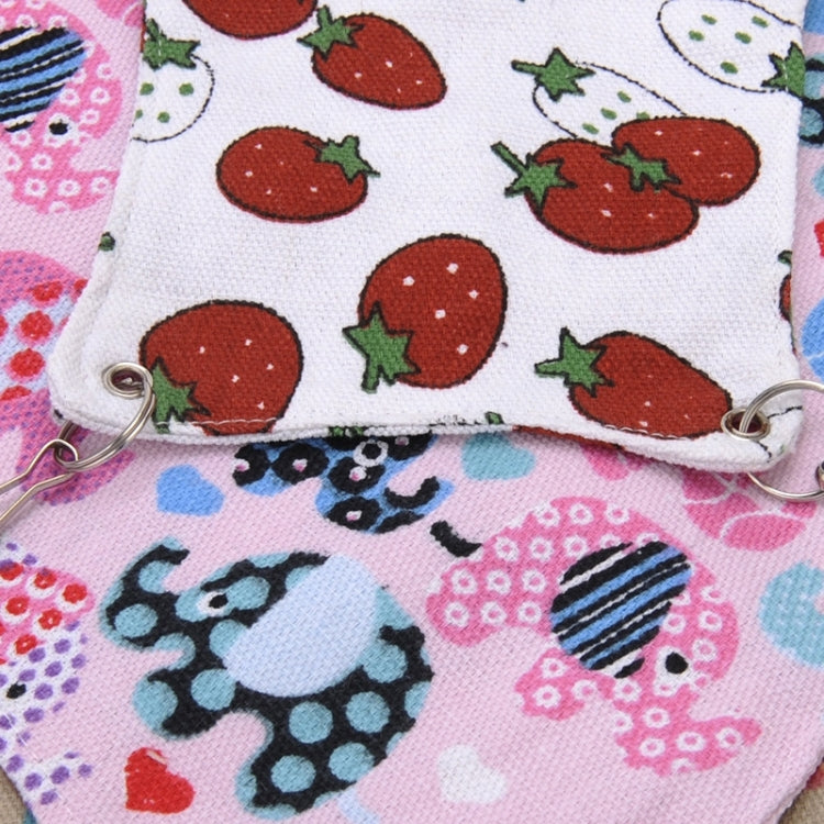 Hamaca de lona para mascotas, bonita y cálida hamaca para gatos, estera para hámster, cama nido para mascotas, mediana, tamaño: 33*30cm, entrega de colores aleatorios, Size:33*30cm