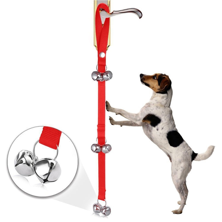 Campana de entrenamiento para perros, cuerda de nailon, cuerda de tracción, correa para timbre, campana antipérdida para perros con 7 campanas