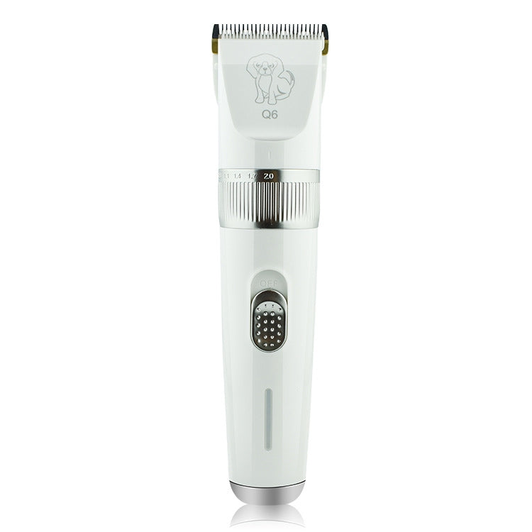 Afeitadora eléctrica para mascotas con carga USB Q6 y cuatro peines, Q6 Shaver