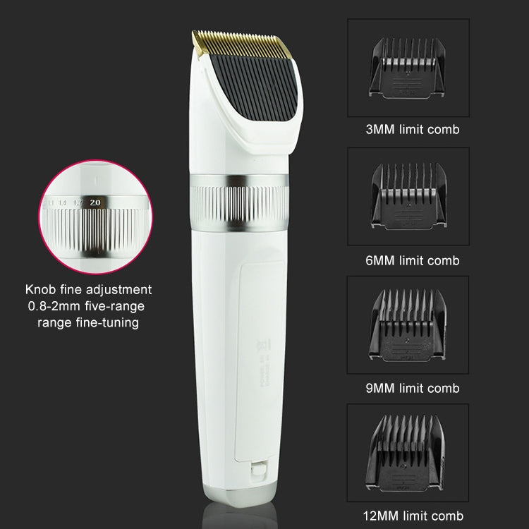 Afeitadora eléctrica para mascotas con carga USB Q6 y cuatro peines, Q6 Shaver