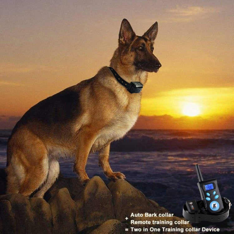 Collar automático antiladridos, sistema de Control de entrenamiento para mascotas + Collar de cuero PU con descarga eléctrica para perros, PD520