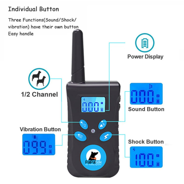 Collar automático antiladridos, sistema de Control de entrenamiento para mascotas + Collar de cuero PU con descarga eléctrica para perros, PD520