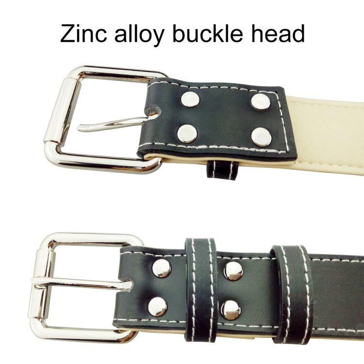 Collar de cuero para perros, productos para mascotas, collar para perros grandes, tamaño: L, 2,5 * 51 cm, Size: L