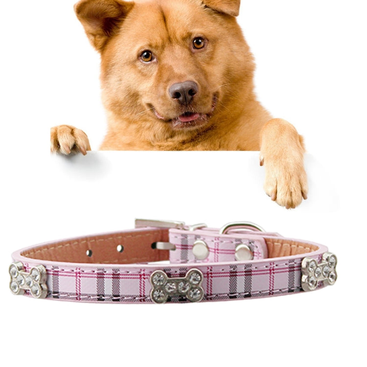 Cuero de PU con diseños de huesos Collar para perros y mascotas Productos para mascotas, Tamaño: L, 2,5 * 51 cm, Size: L