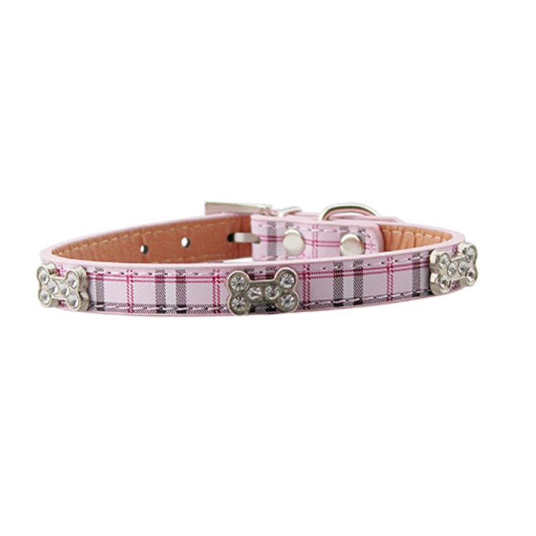 Cuero de PU con diseños de huesos Collar para perros y mascotas Productos para mascotas, Tamaño: L, 2,5 * 51 cm, Size: L
