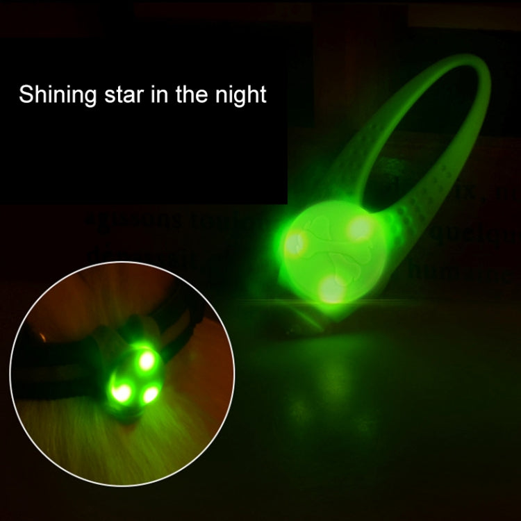Colgante de silicona con collar de seguridad para mascotas con luz nocturna LED