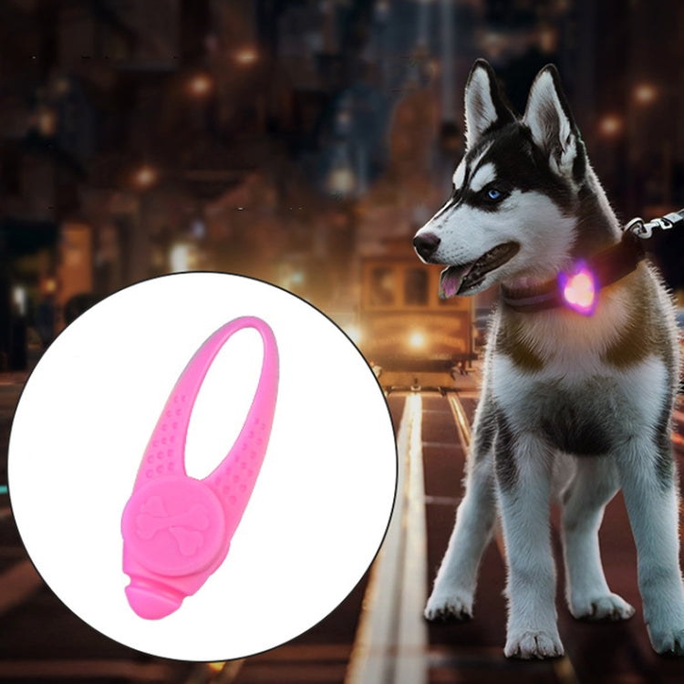 Colgante de silicona con collar de seguridad para mascotas con luz nocturna LED