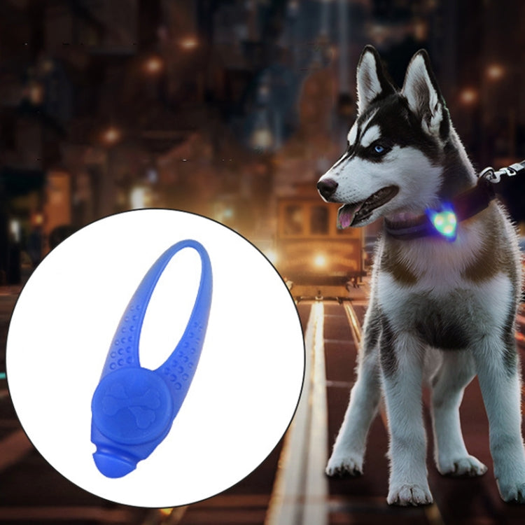 Colgante de silicona con collar de seguridad para mascotas con luz nocturna LED
