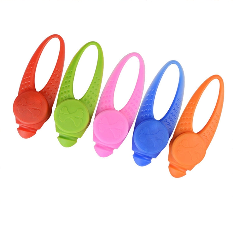 Colgante de silicona con collar de seguridad para mascotas con luz nocturna LED