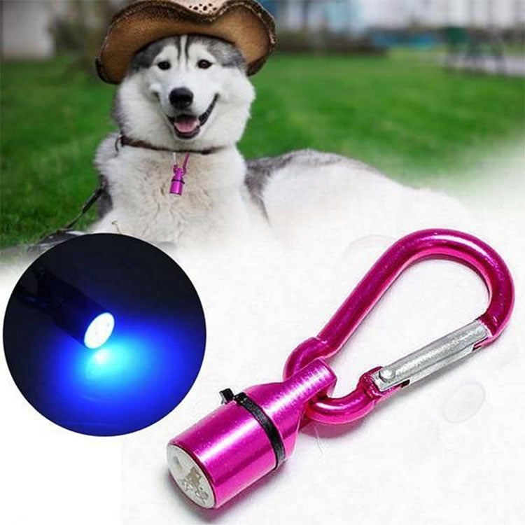 Colgante de aluminio LED intermitente de seguridad para mascotas, luz nocturna intermitente para perros/gatos, entrega de colores aleatorios, Night Light Blinker