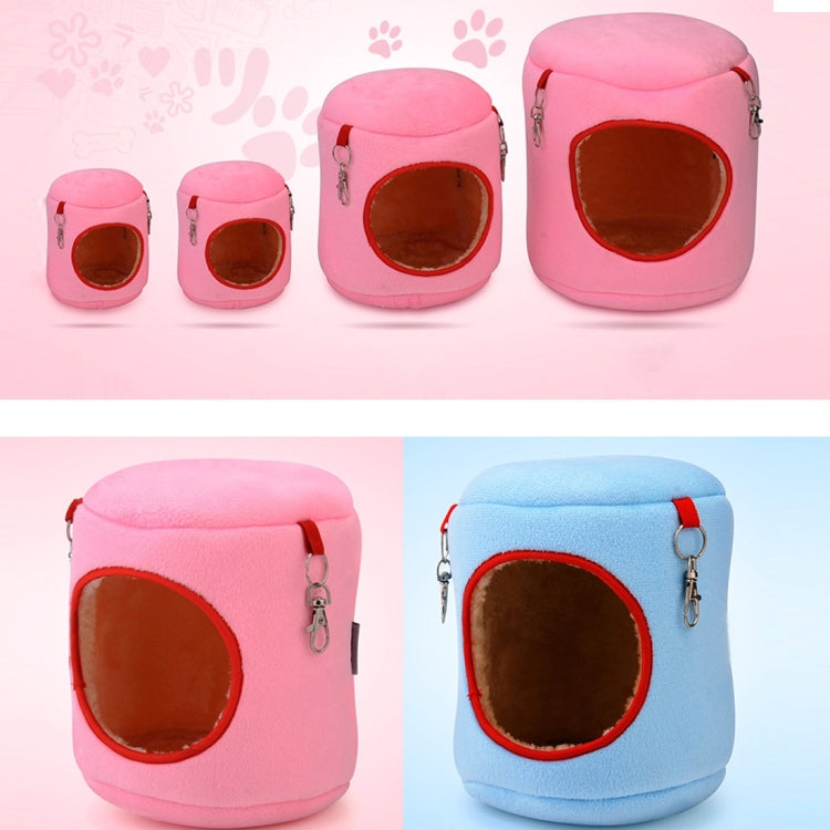 Casa para mascotas con cilindro de franela, hamaca cálida para hámster, cama colgante, nido para mascotas pequeñas, S, tamaño: 10*9*9cm, Size:10*9*9cm