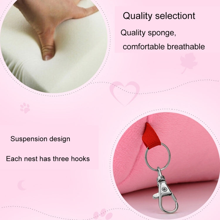 Casa para mascotas con cilindro de franela, hamaca cálida para hámster, cama colgante, nido para mascotas pequeñas, M, tamaño: 10*12*12cm, Size:10*12*12cm