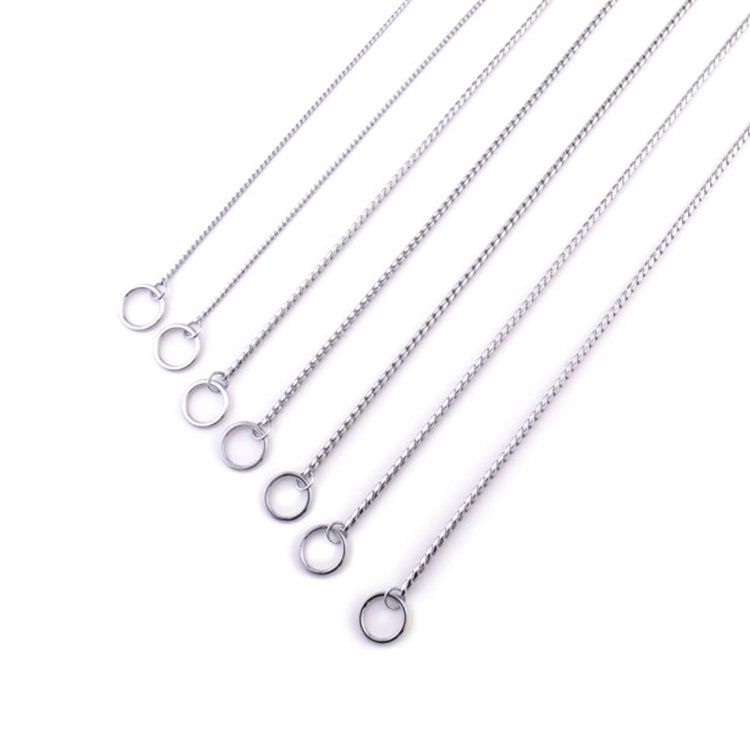 Collares para mascotas Correa para el cuello para mascotas Banda para el cuello para perros Cadena de serpiente Cadena para perros Collar para perros con cadena de metal sólido, Longitud: 35 cm, 35cm