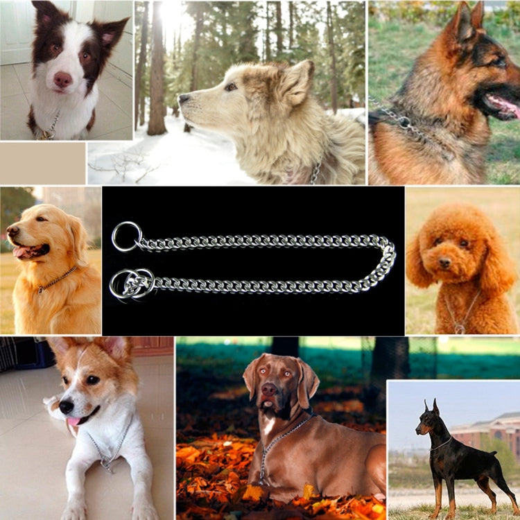 50 cm x 3 mm Pet P Cadena Collares para mascotas Correa para el cuello para mascotas Banda para el cuello Cadena de serpiente Cadena para perros Collar para perros, 50cm x 3mm