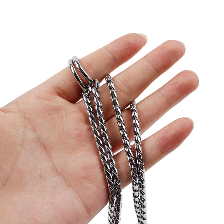 50 cm x 4 mm Pet P Chain Collares para mascotas Correa para el cuello para mascotas Banda para el cuello para perros Cadena de serpiente Collar para perros con cadena para perros, 50cm x 4mm