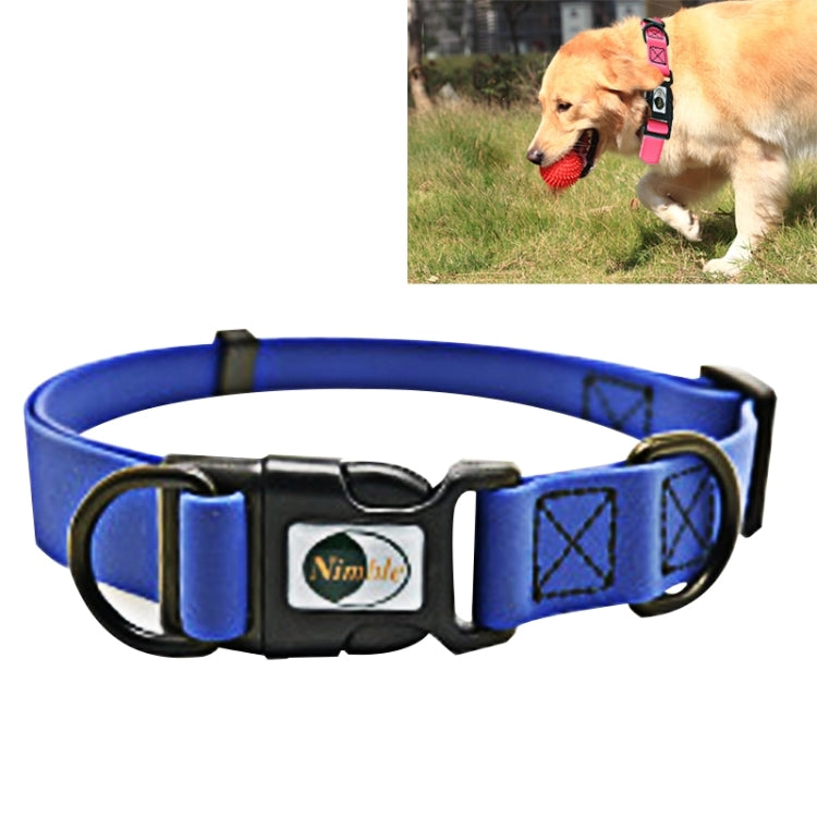 Collar para perros con doble bucle ajustable, impermeable, de material de PVC, adecuado para perros feroces, tamaño: S, tamaño del collar: 24-36 cm, Size: S
