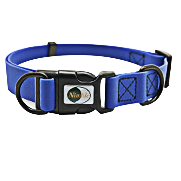 Collar para perros con doble bucle ajustable, impermeable, de material de PVC, adecuado para perros feroces, tamaño: S, tamaño del collar: 24-36 cm, Size: S