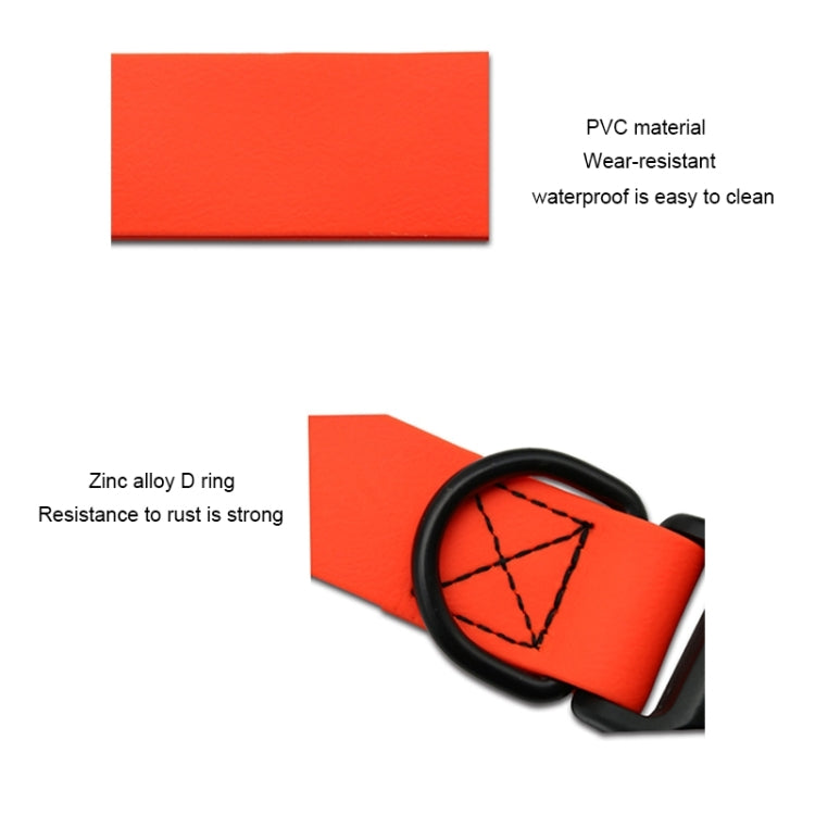 Collar para perros con doble bucle ajustable, impermeable, de material de PVC, adecuado para perros feroces, tamaño: S, tamaño del collar: 24-36 cm, Size: S
