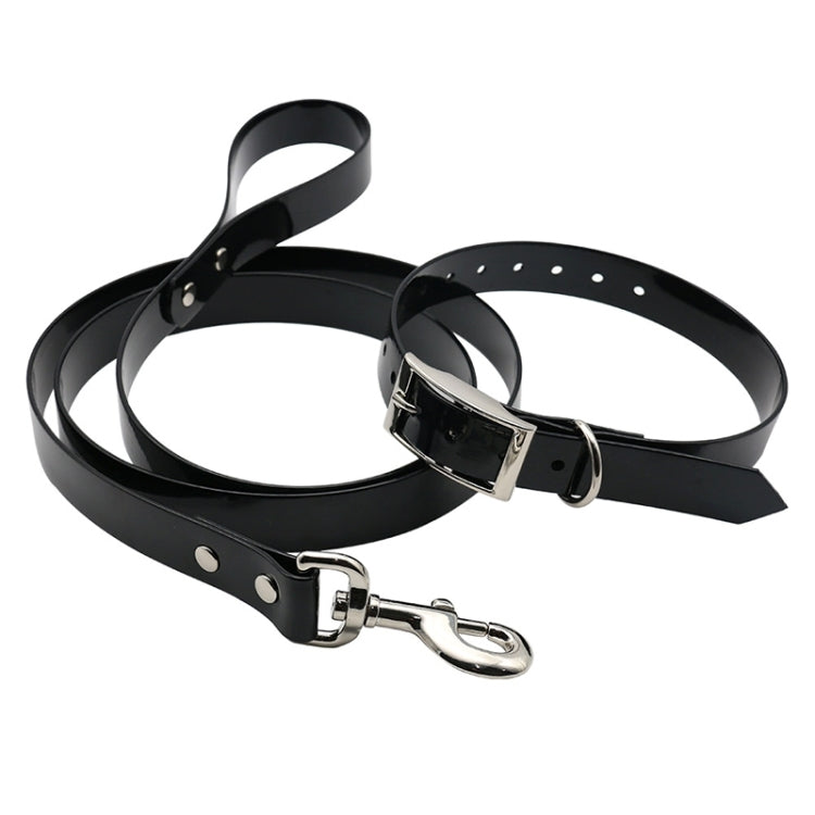 Cinturón de tracción de material TPU Collar para perros domésticos Cuerda telescópica de tracción para perros con asa para correa para perros, Tamaño: S, Longitud de la cuerda: 120 cm, Tamaño del collar: 40 cm