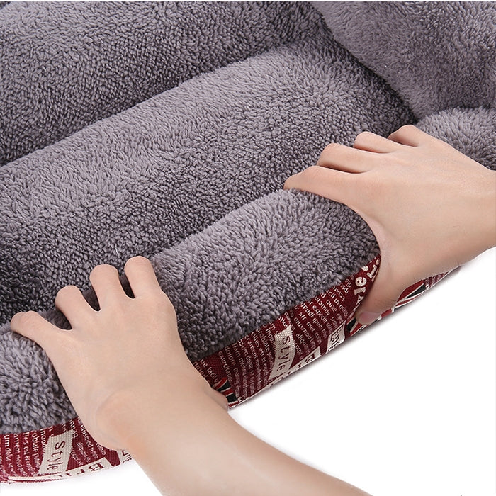 Alfombrilla para perrera para perros, cálida y auténtica, color caramelo, para las cuatro estaciones, alfombrilla para perros de peluche, tamaño: L, 66 × 50 × 14 cm, Size: L