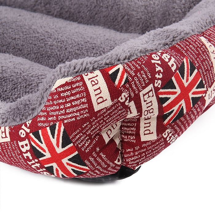 Alfombrilla para perrera para perros, cálida y auténtica, color caramelo, para las cuatro estaciones, alfombrilla para perros de peluche, tamaño: L, 66 × 50 × 14 cm, Size: L