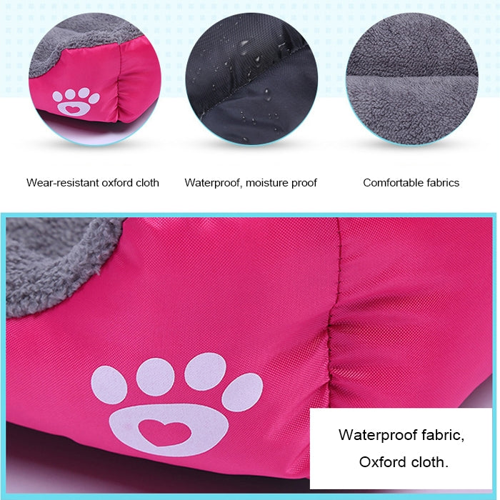 Alfombrilla para perrera para perros, cálida y auténtica, color caramelo, para las cuatro estaciones, alfombrilla para perros de peluche, tamaño: L, 66 × 50 × 14 cm, Size: L