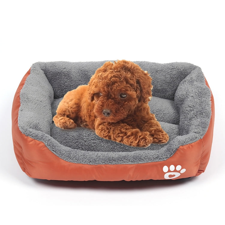 Alfombrilla para perrera para perros, cálida y auténtica, color caramelo, para las cuatro estaciones, alfombrilla para perros de peluche, tamaño: L, 66 × 50 × 14 cm, Size: L