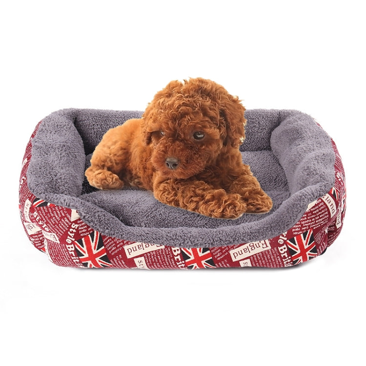 Bandera Nacional Four Seasons Genuine Warm Pet Dog Kennel Mat Cama para mascotas, Tamaño: M, 54 × 42 × 12 cm, Size: M, 54×42×12cm