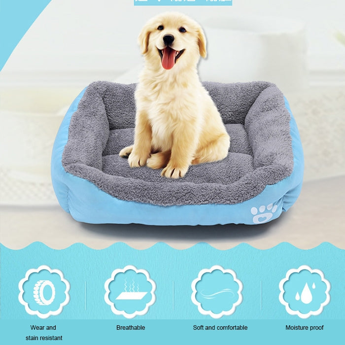 Alfombra para perrera para perros, cálida y auténtica, para las cuatro estaciones, de grano animal, tamaño: M, 54 × 42 × 12 cm, Size: M, 54×42×12cm