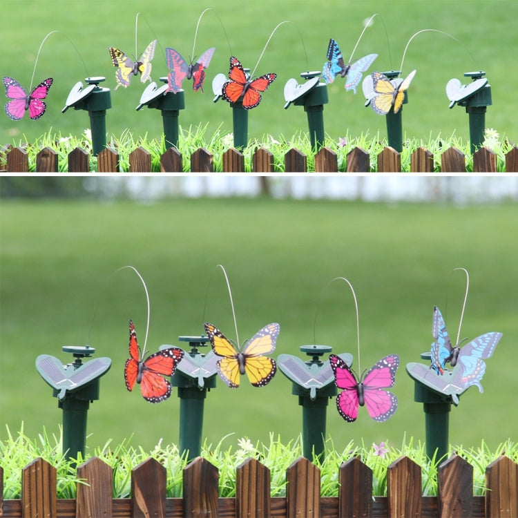Mariposa giratoria eléctrica con energía solar, colibrí, mosca decorativa, simulación de mariposa, mascota, juguete divertido, jardinería, decoración pastoral, juguetes, Butterfly 2