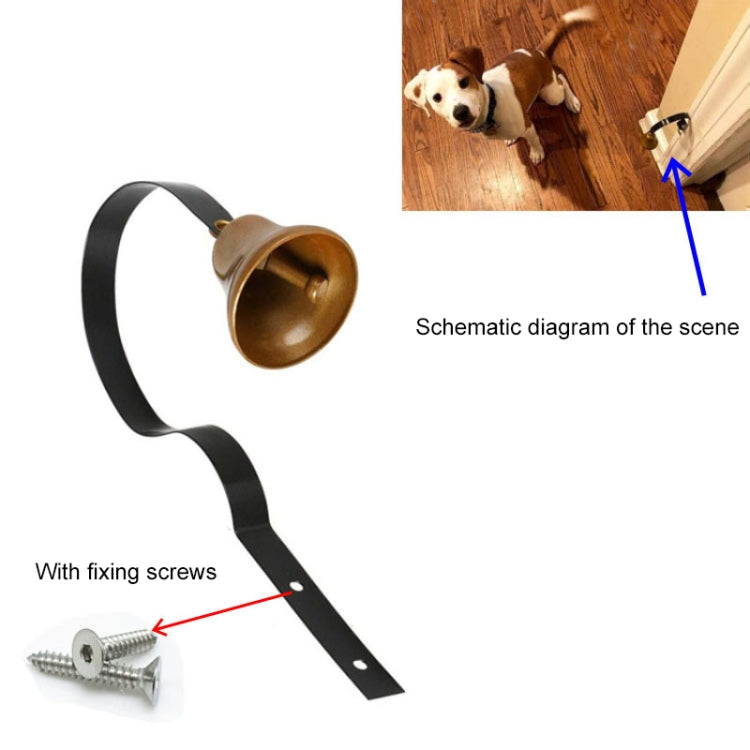2 uds campana de Navidad Retro campanas de pared de Metal timbre de entrenamiento para perros decoración del hogar