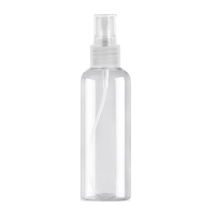 Envase de solución de desinfección de botella de spray transparente PET de 100 ml