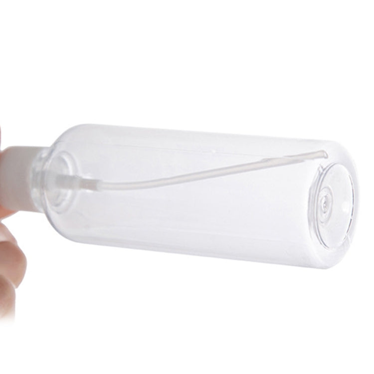 Envase de solución de desinfección de botella de spray transparente PET de 100 ml