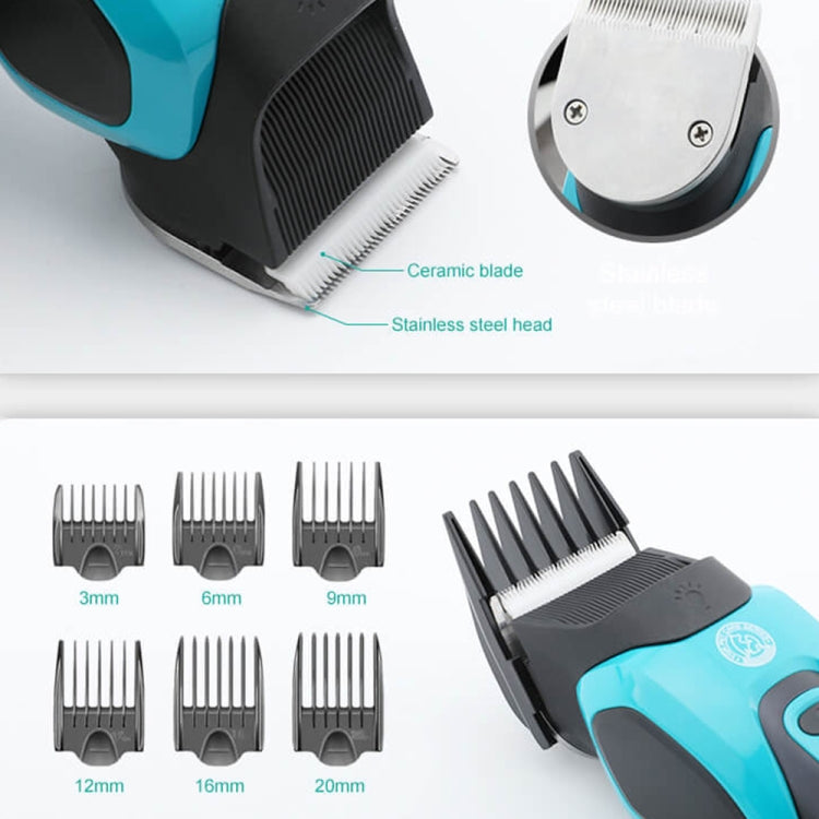 VGR V-208 Cortadora de cabello eléctrica profesional para mascotas, V-208 (Blue), V-208 (Red)