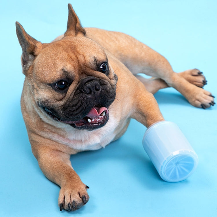 Taza de limpieza de pies para perros y gatos, herramienta de limpieza, taza de lavado de silicona, tamaño: 10x7,5x7,5 cm, Size: Small