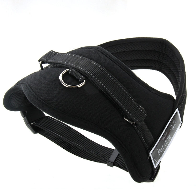 Tirantes para el pecho para mascotas, suaves y gruesos, cuerda de tracción para perros, tamaño: M (50-65 cm), Size: M (50-65cm)(Black), Size: M (50-65cm)(Red)