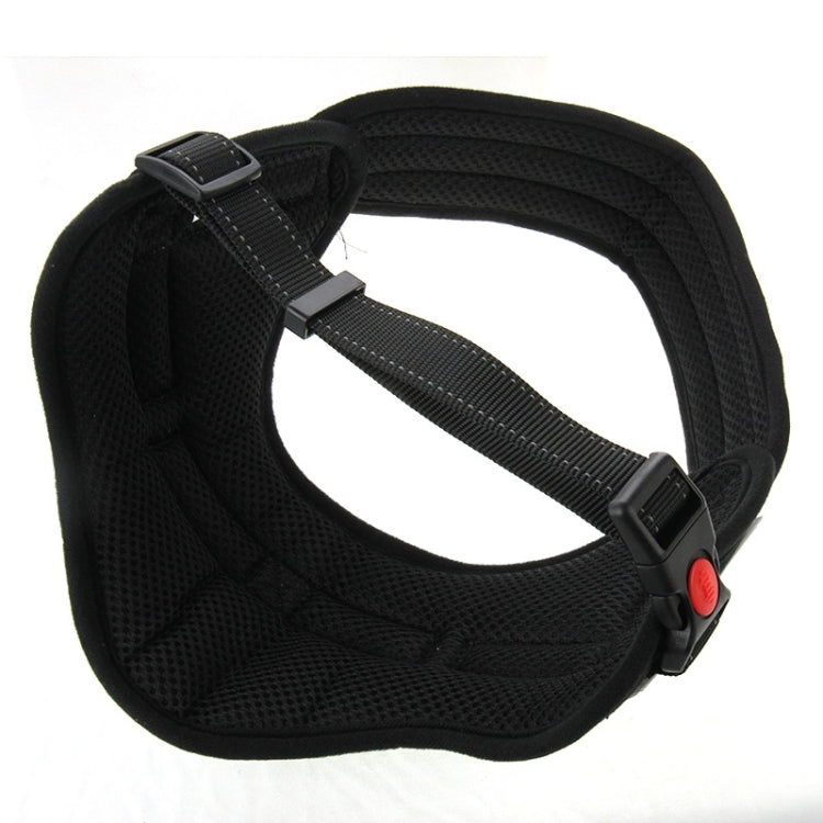 Tirantes para el pecho para mascotas, suaves y gruesos, cuerda de tracción para perros, tamaño: M (50-65 cm), Size: M (50-65cm)(Black), Size: M (50-65cm)(Red)