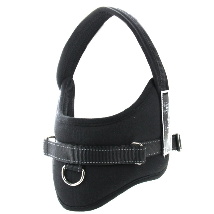 Tirantes para el pecho para mascotas, suaves y gruesos, cuerda de tracción para perros, tamaño: M (50-65 cm), Size: M (50-65cm)(Black), Size: M (50-65cm)(Red)