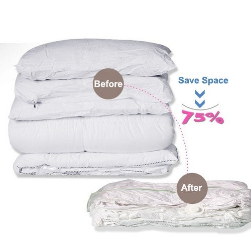 Bolsas grandes de compresión de bombeo al vacío PE + PET/bolsa para ropa, bolsa para polvo con acabado de edredón, paquete individual, Compression Bags
