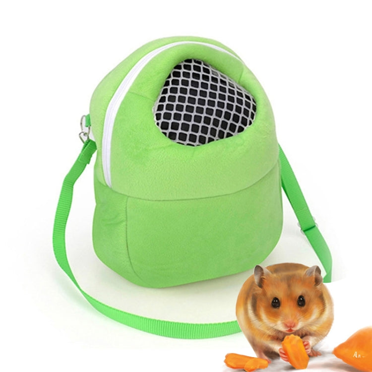 Bolsa para mascotas, bolsa de viaje con correa de color puro para hámster, pequeña mascota