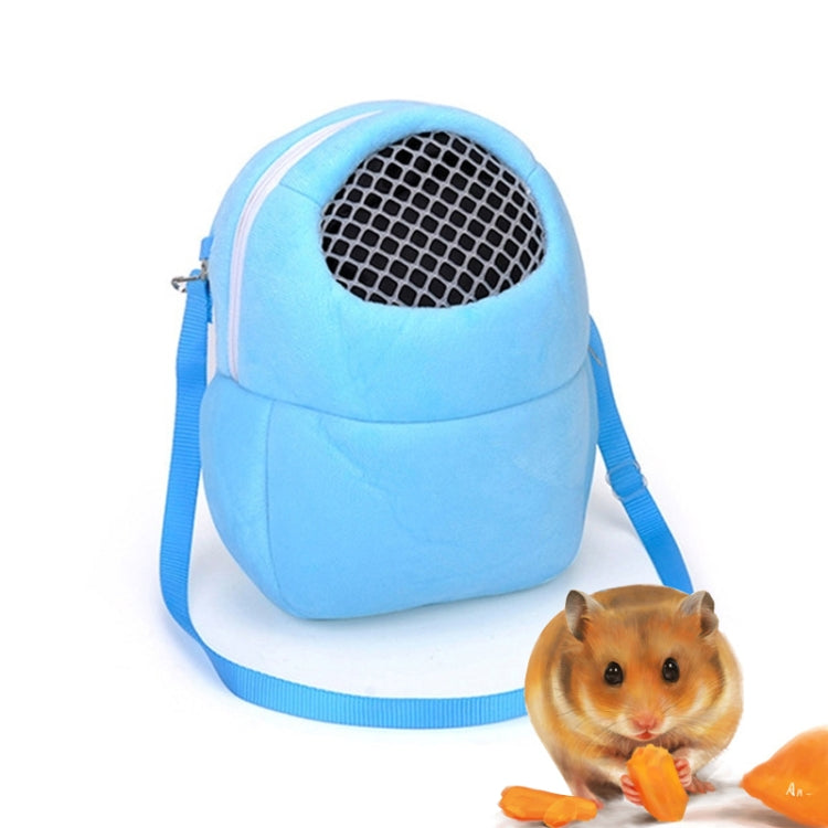 Bolsa para mascotas, bolsa de viaje con correa de color puro para hámster, pequeña mascota