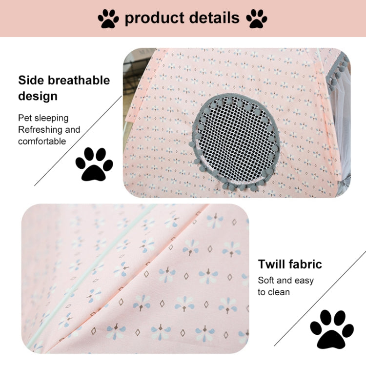 Tienda universal para perros pequeños y gatos Four Seasons, nido para mascotas con arena para gatos extraíble y lavable, M