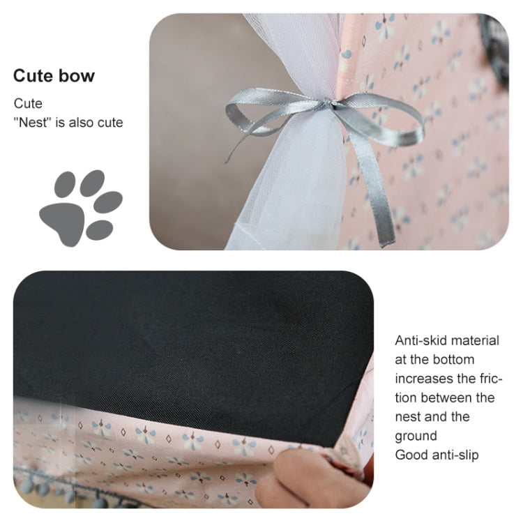 Tienda universal para perros pequeños y gatos Four Seasons, nido para mascotas con arena para gatos extraíble y lavable, M