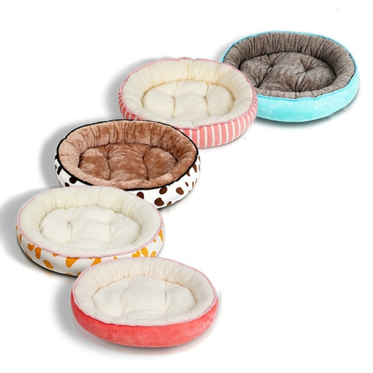 Cama gruesa para perros y gatos, ovalada, universal, cálida, para otoño e invierno, M